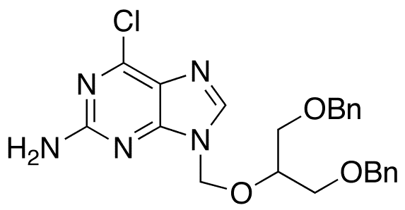 9-[[2-Benzyloxy-1-(benzyloxymethyl)-ethoxy]-methyl]-6-chloroguanine - Chemical structure and product image
