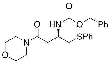 N-Benzyloxycarbonyl-4-[(3R)-3-amino-1-oxo-4-(phenylthio)butyl]morpholine - Chemical structure and product image