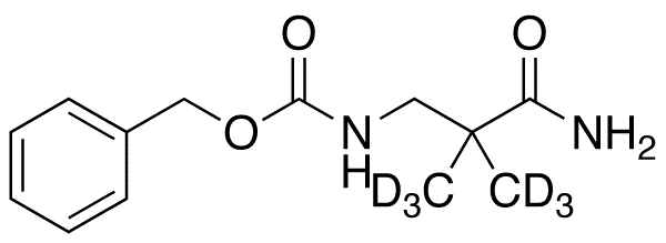3N-Benzyloxycarbonyl 3-Amino-2,2-dimethylpropanamide-d6 - Chemical structure and product image