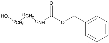 N-(Benzyloxycarbonyl)ethanolamine-13C2,15N - Chemical structure and product image