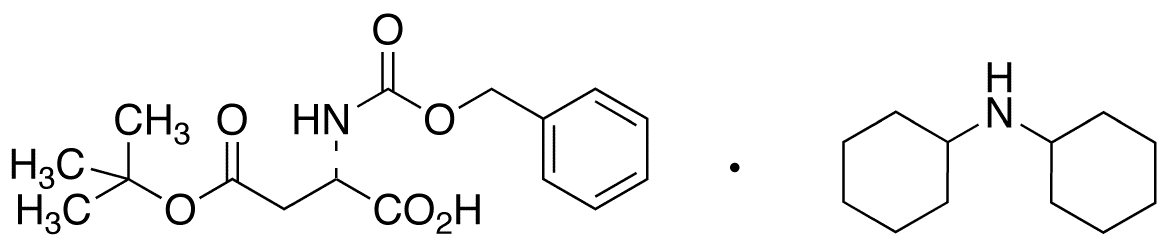 N-Benzyloxycarbonyl-L-aspartic Acid beta-tert-Butyl Ester Dicyclohexylamine Salt - Chemical structure and product image