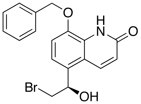 8-Benzyloxy-5-((R)-2-bromo-1-hydroxyethyl)-1H-quinolinone - Chemical structure and product image