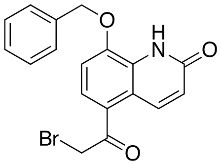 8-Benzyloxy-5-(2-bromoacetyl)-2(1H)-quinolinone - Chemical structure and product image