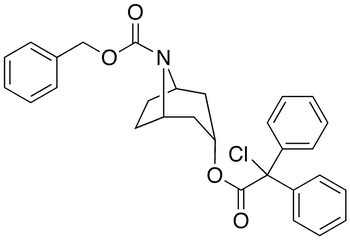 N-Benzyloxycarbonyl-O-(2-chloro-2,2-diphenyl)acetyl Nortropine - Chemical structure and product image