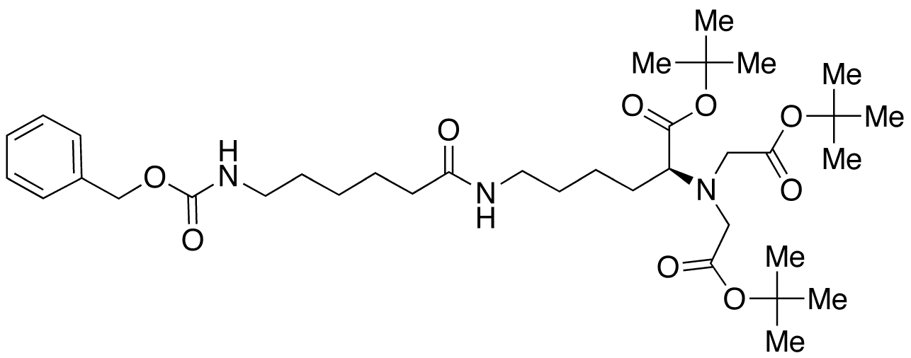 N-Benzyloxycarbonyl Aminocaproic Nitrilotriacetic Acid Tri-tert-butylester - Chemical structure and product image