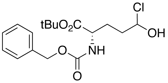 N-[(Benzyloxy)carbonyl]-5-chloro-5-hydroxy-L-norvaline 1,1-Dimethylethyl Ester - Chemical structure and product image
