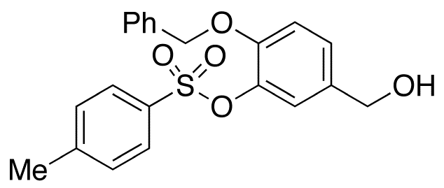 4-(Benzyloxy)-3-hydroxybenzyl Alcohol 3-p-Toluenesulfonate - Chemical structure and product image