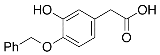 4-Benzyloxy-3-hydroxyphenylacetic Acid - Chemical structure and product image