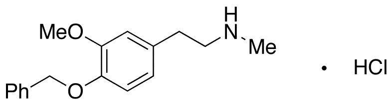 4-Benzyloxy-3-methoxy-N-methylphenethylamine Hydrochloride - Chemical structure and product image
