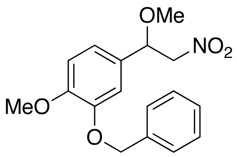2-Benzyloxy-1-methoxy-4-(1-methoxy-2-nitroethyl)benzene - Chemical structure and product image