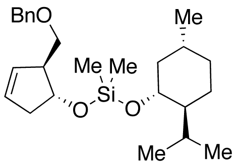 (1R,2S,5R)-1-[(1R,2S)-2-(Benzyloxy)methyl-3-cyclopenten-1-yloxy][[5-methyl-2-(isopropyl)cyclohexyl]oxy]-silane - Chemical structure and product image