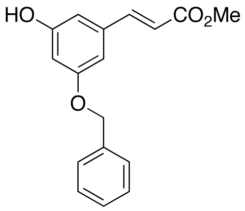 3-Benzyloxy-5-hydroxyphenylpropenoic Acid Methyl Ester - Chemical structure and product image