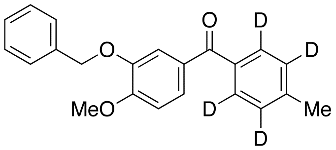 3-Benzyloxy-4-methoxy-4-methylbenzophenone-d4 - Chemical structure and product image
