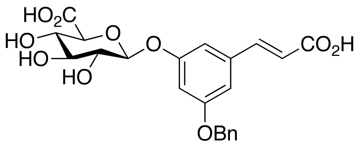 3-Benzyloxy-5-hydroxyphenylpropenoic Acid 3-O-beta-D-Glucuronide - Chemical structure and product image