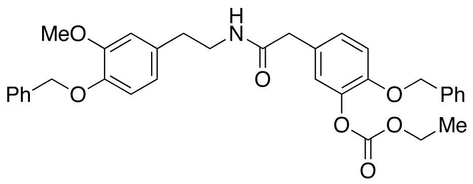 N-2-(4-Benzyloxy-3-methoxyphenethyl)-4-benzyloxy-3-ethoxycarbonyloxyphenylacetamide - Chemical structure and product image