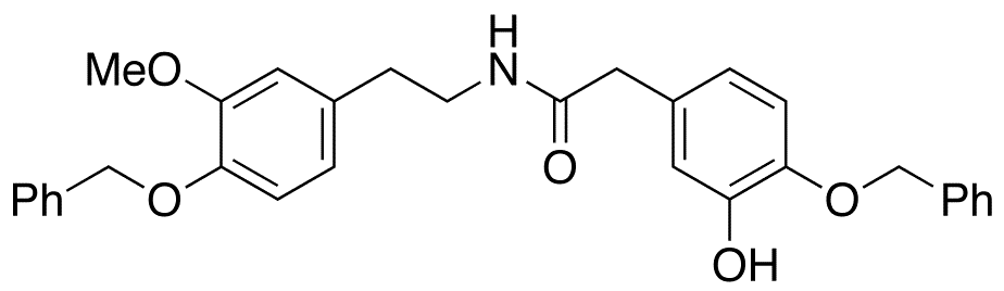 N-2-(4-Benzyloxy-3-methoxyphenethyl)-4-benzyloxy-3-hydroxyphenylacetamide - Chemical structure and product image