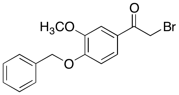 4-(Benzyloxy)-3-methoxyphenacyl Bromide - Chemical structure and product image
