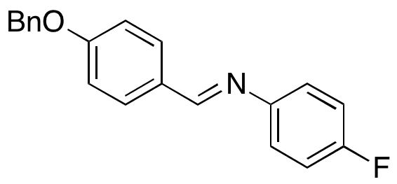 4-Benzyloxybenzylidene 4-Fluoroaniline - Chemical structure and product image
