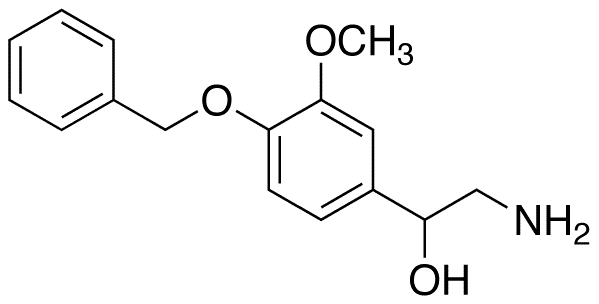 2-(4-Benzyloxy-2-methoxyphenyl)-2-hydroxy-ethylamine - Chemical structure and product image