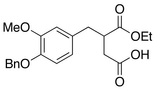 [[4-Benzyloxy-3-methoxyphenyl]methyl]butanedioic Acid Ethyl Ester - Chemical structure and product image