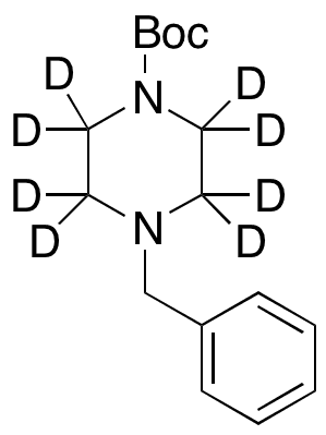 4-Benzylpiperazine-1-carboxylic Acid-d8 tert-Butyl Ester Discontinued, see B286592 - Chemical structure and product image