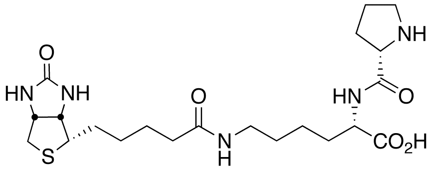 Biocytin-L-proline - Chemical structure and product image