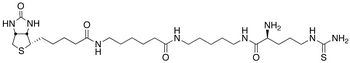 N-(6-Biotinamidohexanoyl)-Nâ€™-D-thiocitrullinyl-pentamethylenediami - Chemical structure and product image