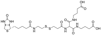 [Biotinylamidoethyl]-dithiomethylenemalonic Acid Bis(4-aminobutyric Acid) - Chemical structure and product image