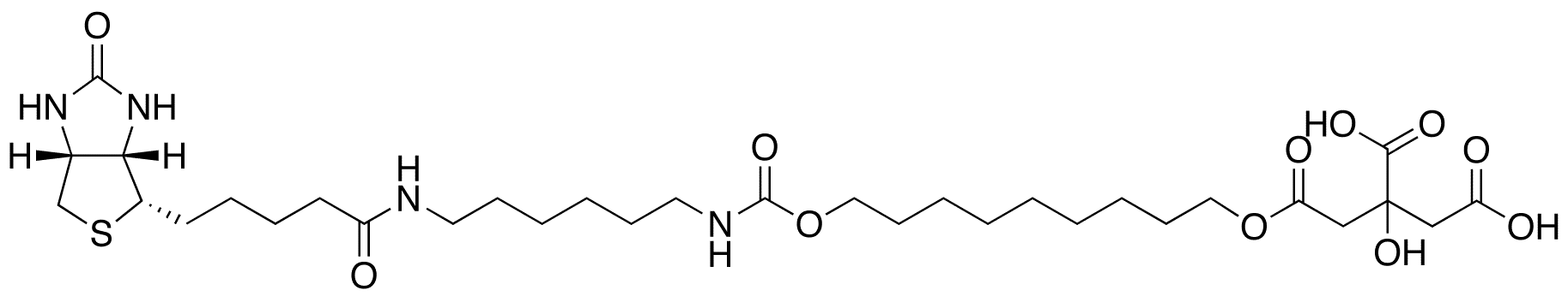1-[[[(N-Biotinylaminohexyl)carbamoyl]oxy]nonyl] Citrate - Chemical structure and product image