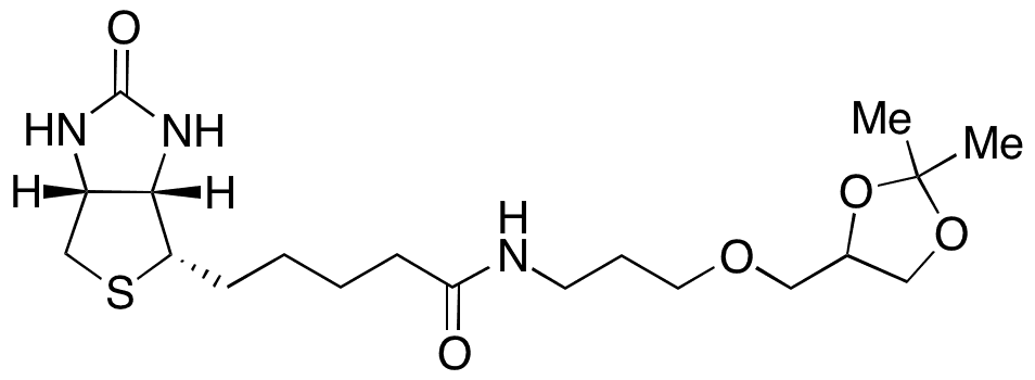 N-Biotinyl-3-aminopropyl Solketal - Chemical structure and product image