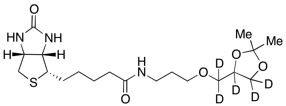 N-Biotinyl-3-aminopropyl Solketal-d5 - Chemical structure and product image