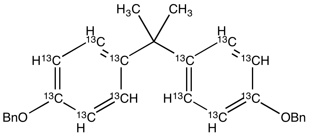 Bisphenol A Dibenzyl Ether-13C12 - Chemical structure and product image