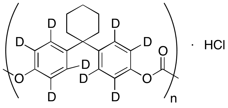 Bisphenol Z-d8-Phosgene Copolymer - Chemical structure and product image