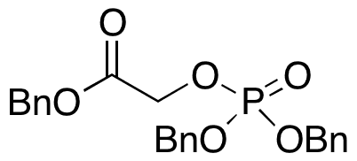 2-((Bis(benzyloxy)phosphoryl)oxy)acetic Acid Benzyl Ester - Chemical structure and product image