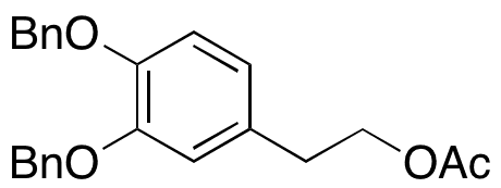 3,4-Bis(phenylmethoxy)benzeneethanol 1-Acetate - Chemical structure and product image