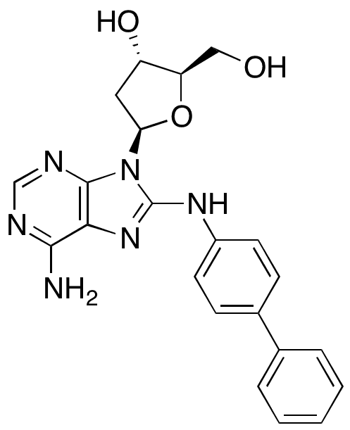 8-([1,1-Biphenyl]-4-ylamino)-2-deoxyadenosine - Chemical structure and product image