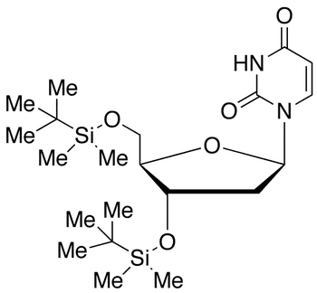 3,5-Bis-O-(tert-butyldimethylsilyl)-2â€™-deoxyuridine - Chemical structure and product image