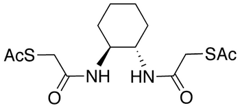 rac trans-1,2-Bis(thioacetateacetamido)cyclohexane - Chemical structure and product image