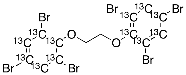 1,2-Bis(2,4,6-tribromophenoxy)ethane-13C12 - Chemical structure and product image