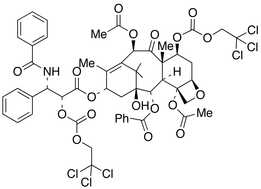 2â€™,7-Bis-O-{[(2,2,2,-Trichloroethyl)oxy]carbonyl Paclitaxel - Chemical structure and product image