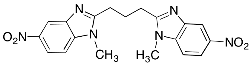 1,3-Bis[1-methyl-5-nitro-1H-benzo[d]imidazol-2-yl)propane - Chemical structure and product image