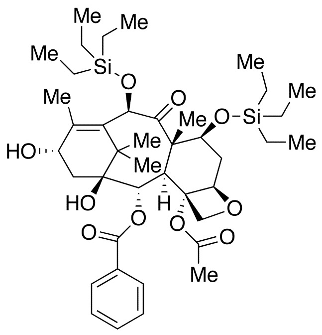 7,10-Bis[O-(triethylsilyl)]-10-deacetyl Baccatin III - Chemical structure and product image