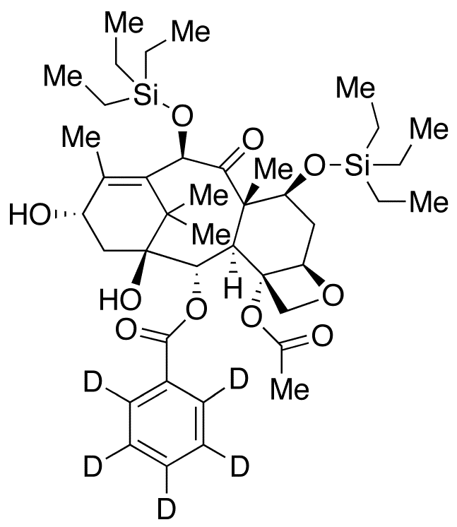 7,10-Bis[O-(triethylsilyl)]-10-deacetyl Baccatin III-d5 - Chemical structure and product image