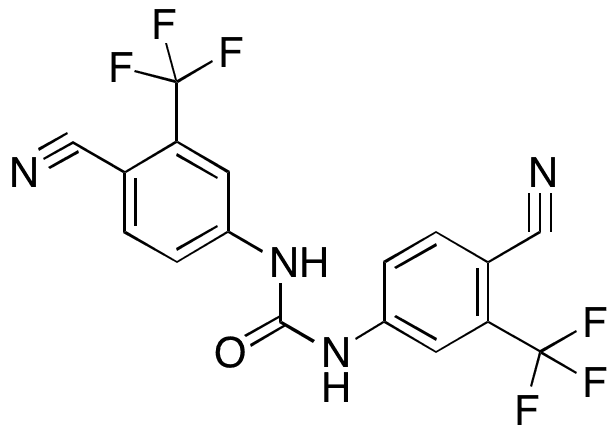 N,N-Bis[3-(trifluoromethyl-4-cyanophenyl]urea - Chemical structure and product image