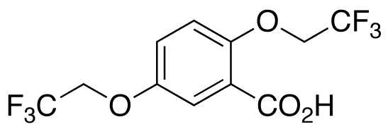 2,5-Bis(2,2,2-trifluoroethoxy)benzoic Acid - Chemical structure and product image