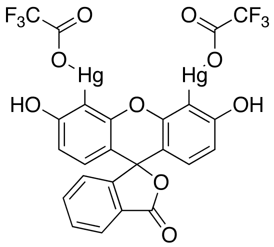 Bis(2,2,2-trifluoroacetato-ÎºO)di-mercury Fluorescein - Chemical structure and product image