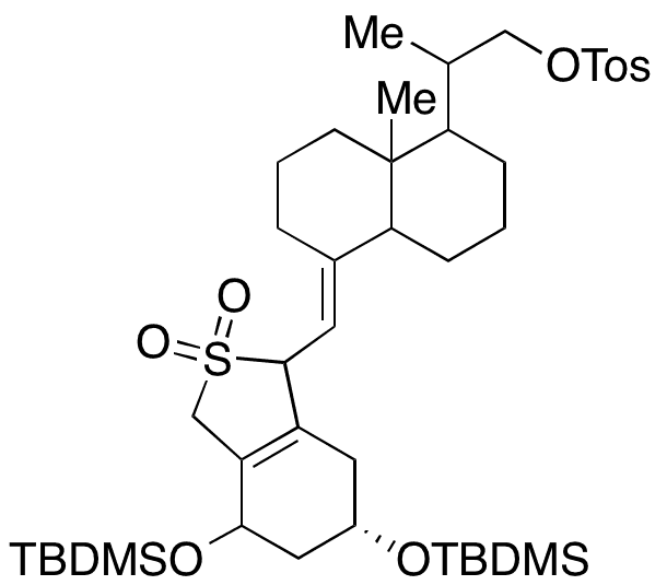 (2S)-2-((7aR,E)-4-(((4S,6R)-4,6-Bis((tert-butyldimethylsilyl)oxy)-2,2-dioxido-1,3,4,5,6,7-hexahydrobenzo[c]thiophen-1-yl)methylene)-7a-methyloctahydro-1H-inden-1-yl)propyl 4-Methylbenzenesulfonate - Chemical structure and product image