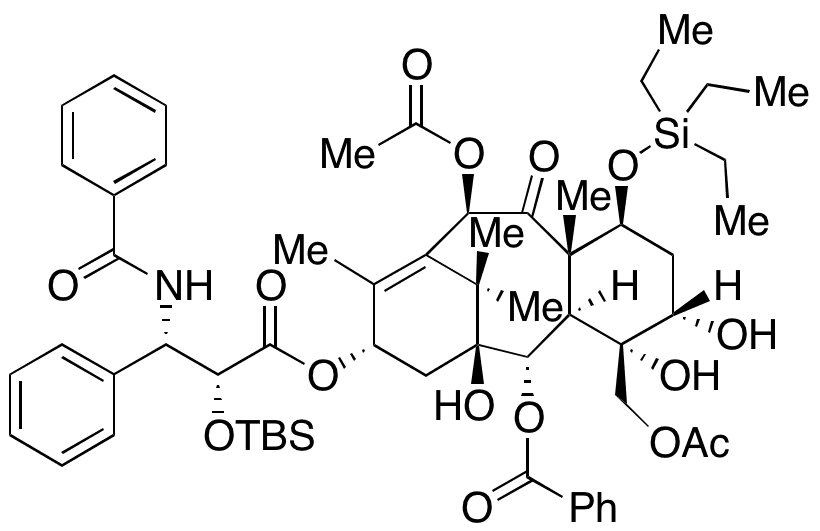 2,7-O-Bis(triethylsilyl)-D-seco-paclitaxel - Chemical structure and product image