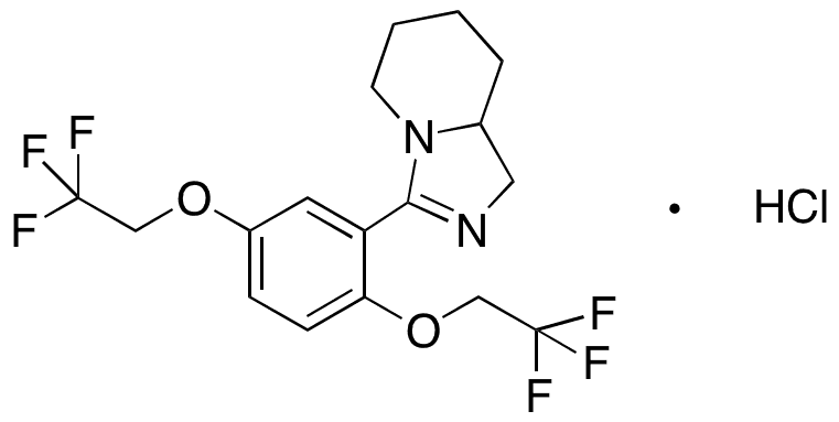 3-[2,5-bis(2,2,2-trifluoroethoxy)phenyl] -1,5,6,7,8,8a-hexahydroimidazo-[1,5a]pyridine Hydrochloride - Chemical structure and product image