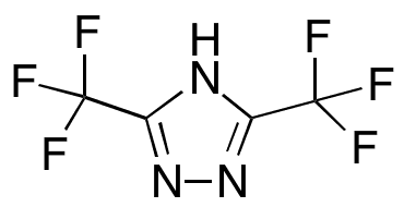 3,5-Bis(trifluoromethyl)-1H-1,2,4-triazole - Chemical structure and product image